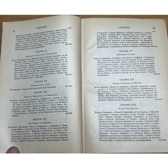 Vintage Physical Optics Book by Robert Wood. 1929? Physics. John Hopkins H/C - Picture 7 of 9